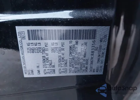 2023 Nissan Rogue Sv Intelligent Awd из США, поврежденный, VIN 5N1BT3BB7PC883356